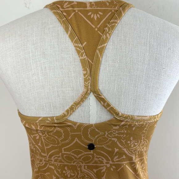 🌷PRANA Mustard Razorback Dress Size M - Picture 5 of 10